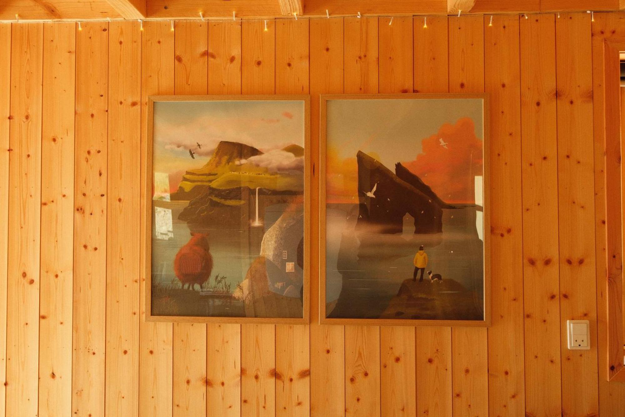 Mulafossur Cottages By Famous Waterfall In Gasadalur Luaran gambar